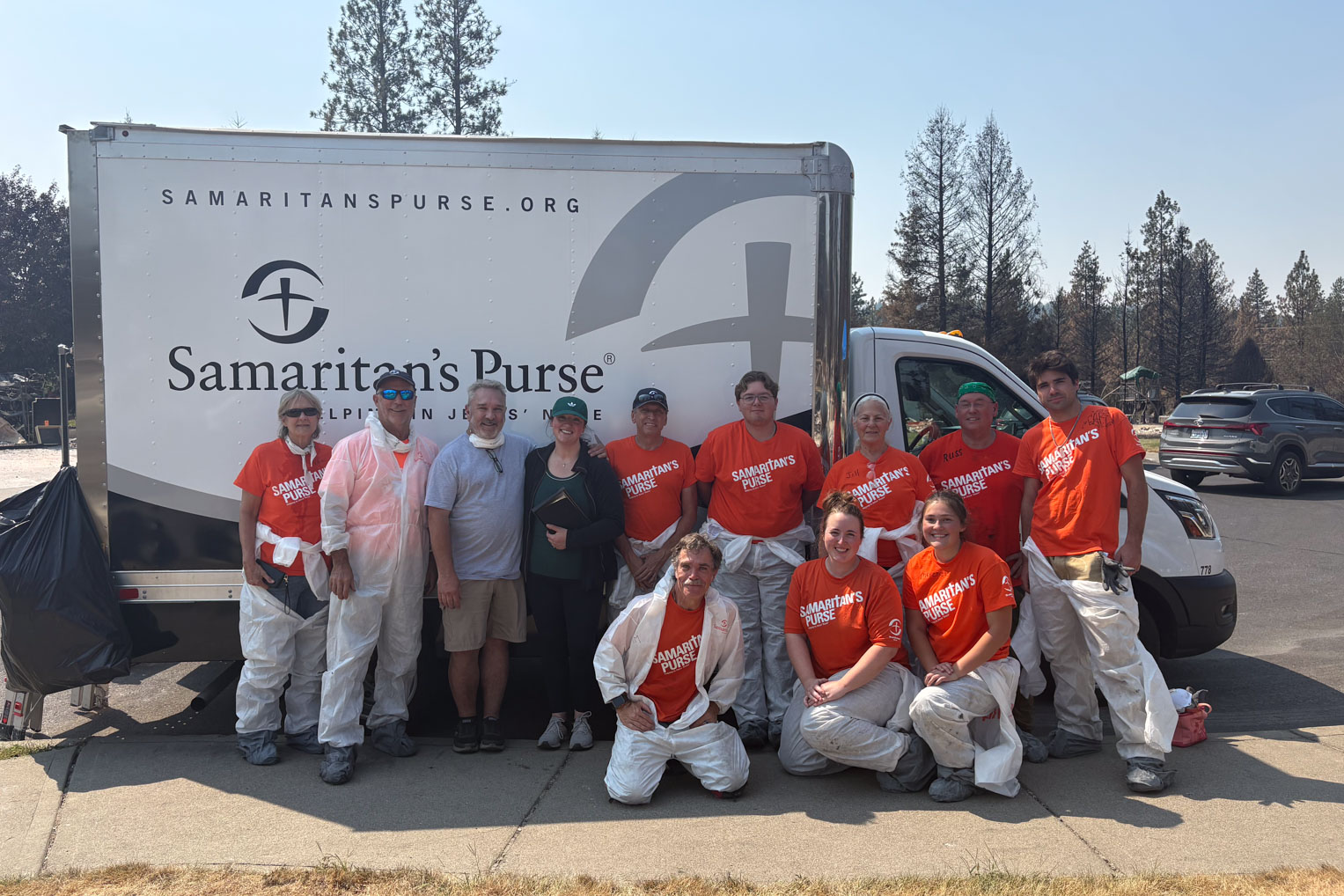 Volunteers are a blessing to homeowners who've lost everything but hope to recover some mementos from the past.