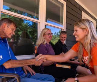 Samaritan’s Purse gifts a fully furnished home to a couple who lost everything when Hurricane Helene hit in 2024.