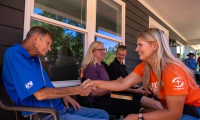 Samaritan’s Purse gifts a fully furnished home to a couple who lost everything when Hurricane Helene hit in 2024.
