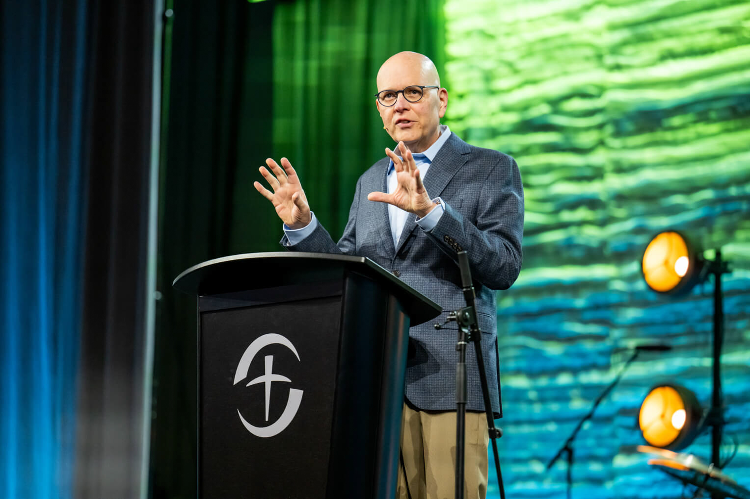 Scott Hughett, director of World Medical Mission, encouraged attendees to consider how God wants to use their skills in medical missions around the world.