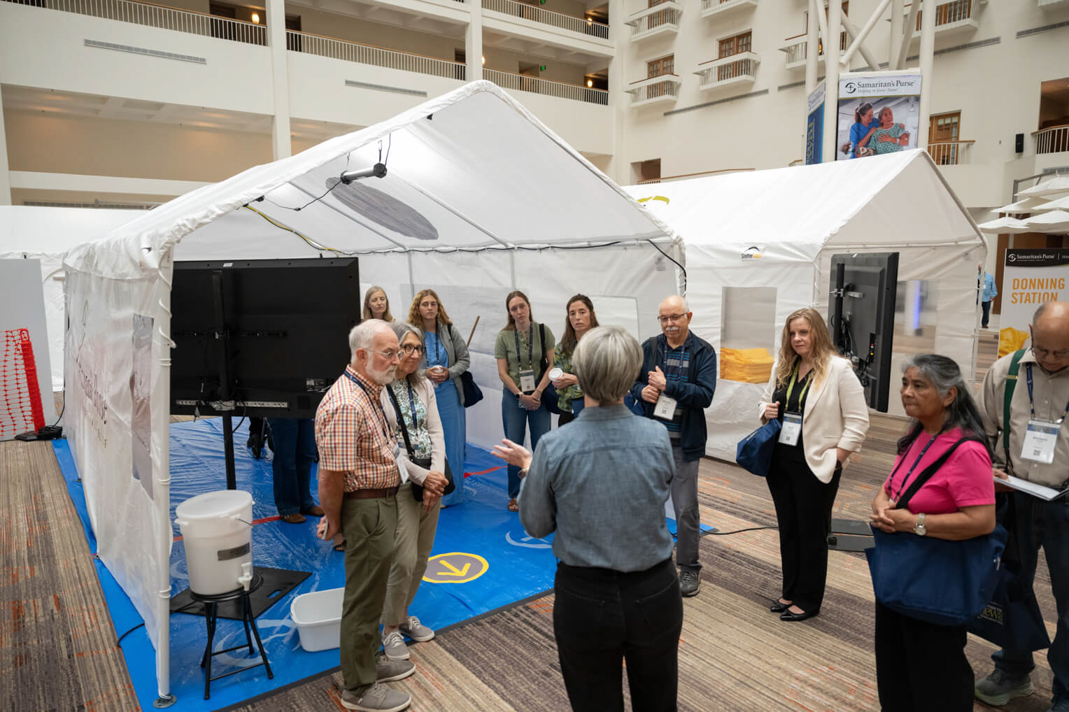 Various configurations of our mobile medical units were on display for attendees to learn how our teams work in the field.