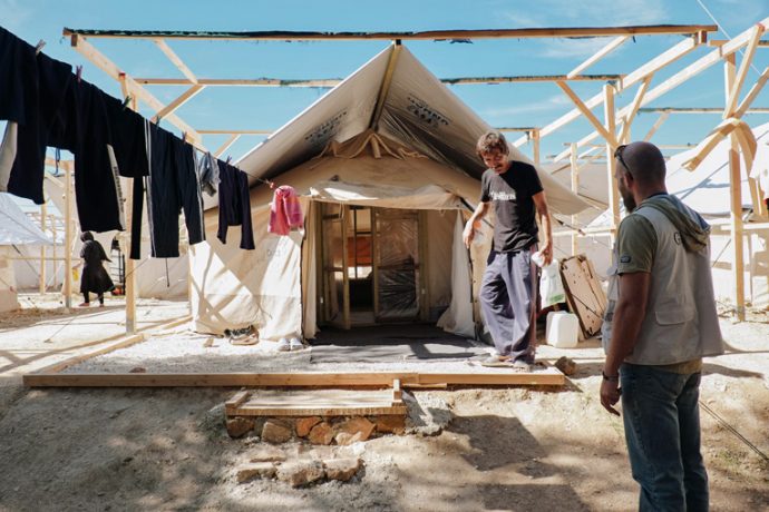 Greece refugee camp