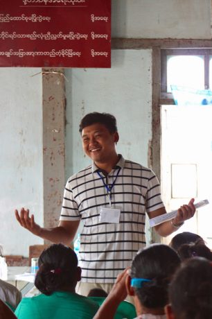 Myanmar hygiene training