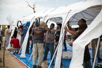 cholera treatment clinic post-Hurricane Matthew