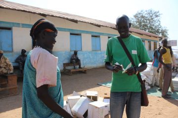 Food distribution in South Sudan 